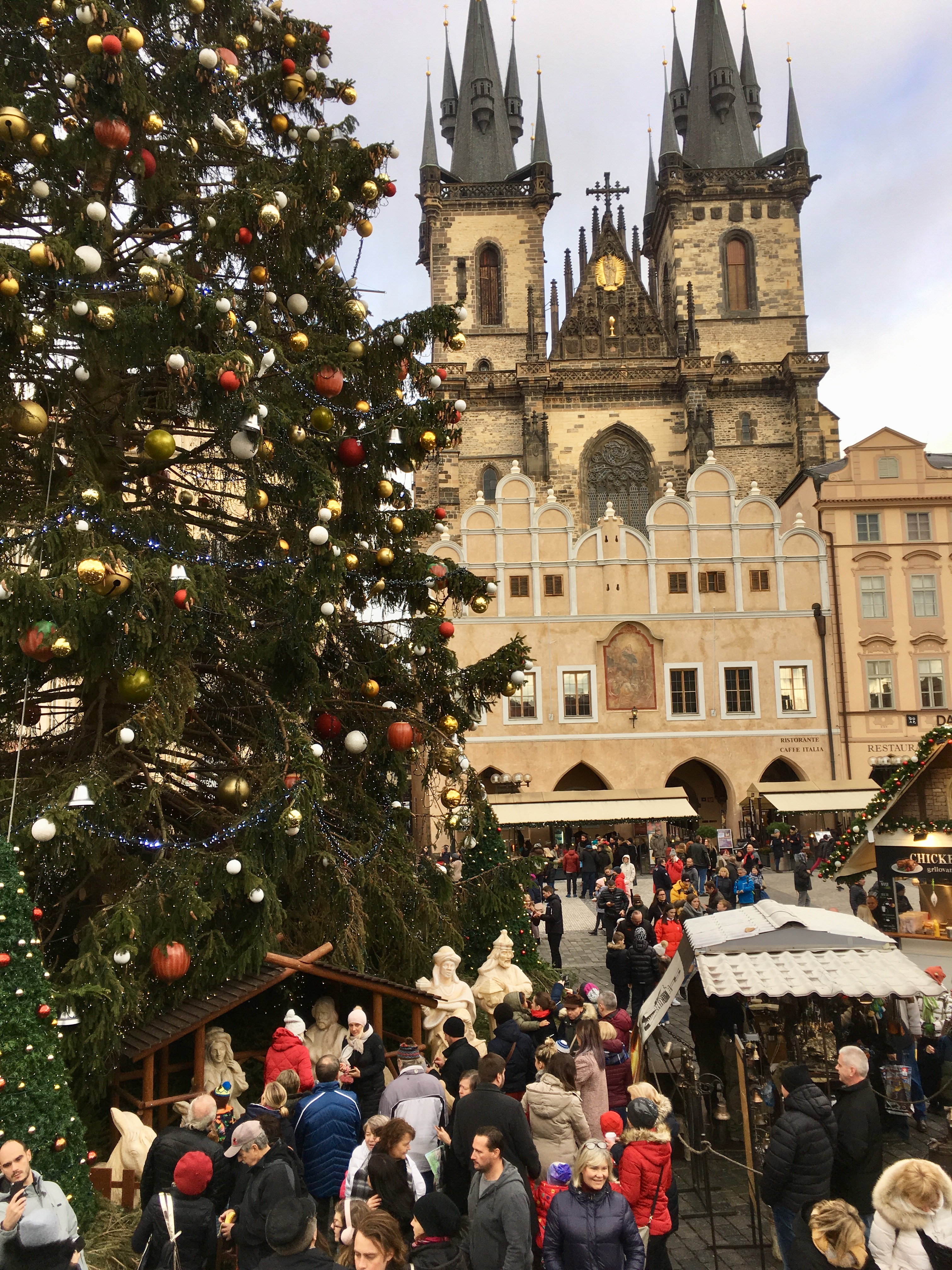December in Prague, Christmas market,