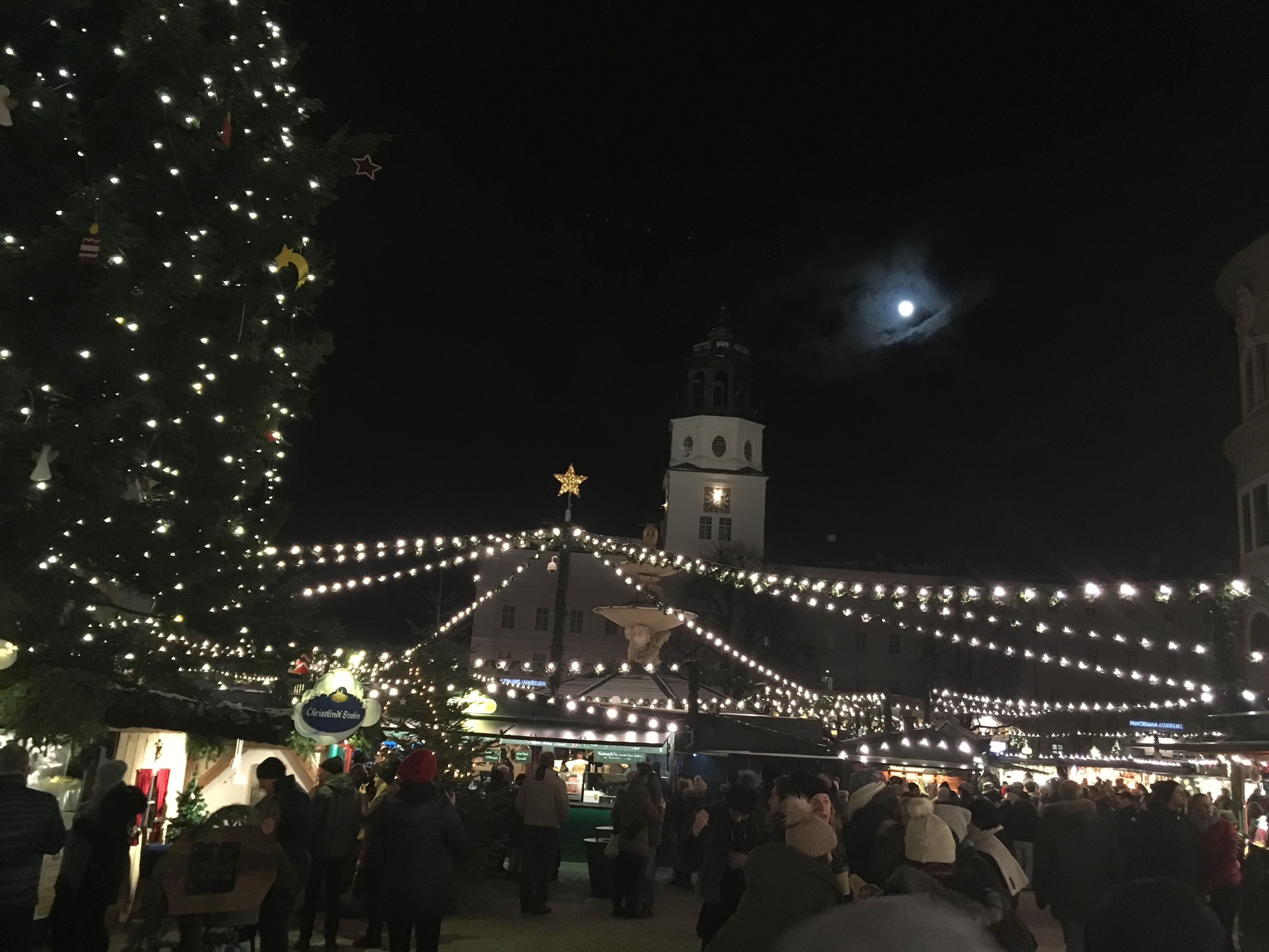Salzburg in Austria, Christmas Market in December